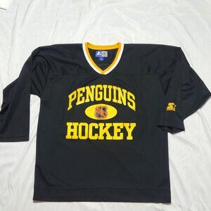 PENGUINS VINTAGE 90s STARTER NHL HOCKEY PRACTICE JERSEY